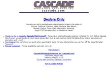 Tablet Screenshot of cascade.com