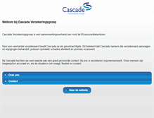 Tablet Screenshot of cascade.nl